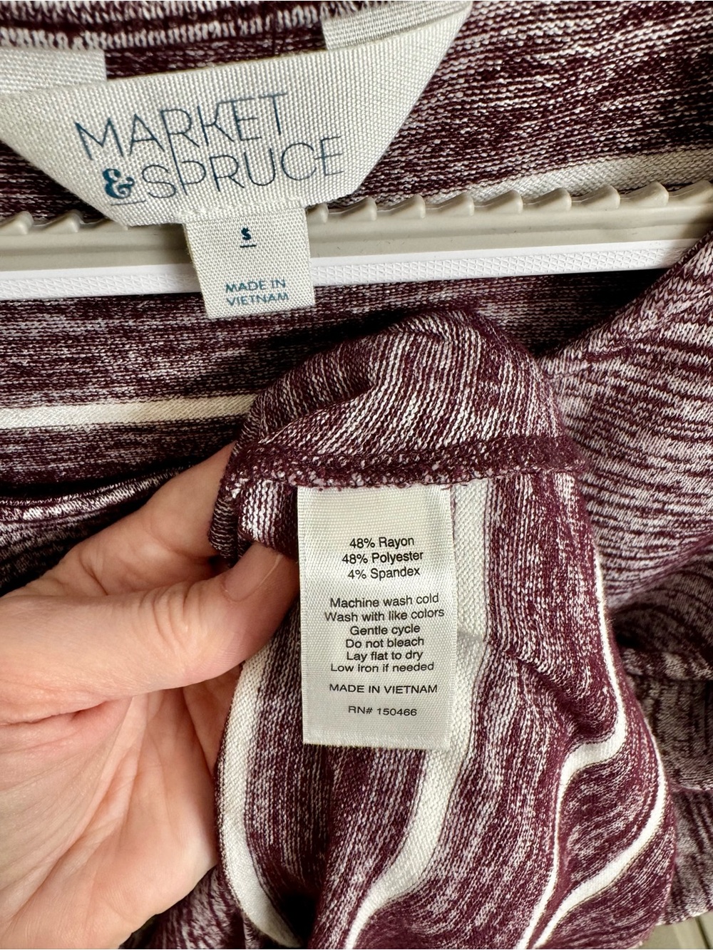 Market & Spruce Space Dye Striped Batwing Knit Top Size Small - Stitch Fix - Picture 4 of 11